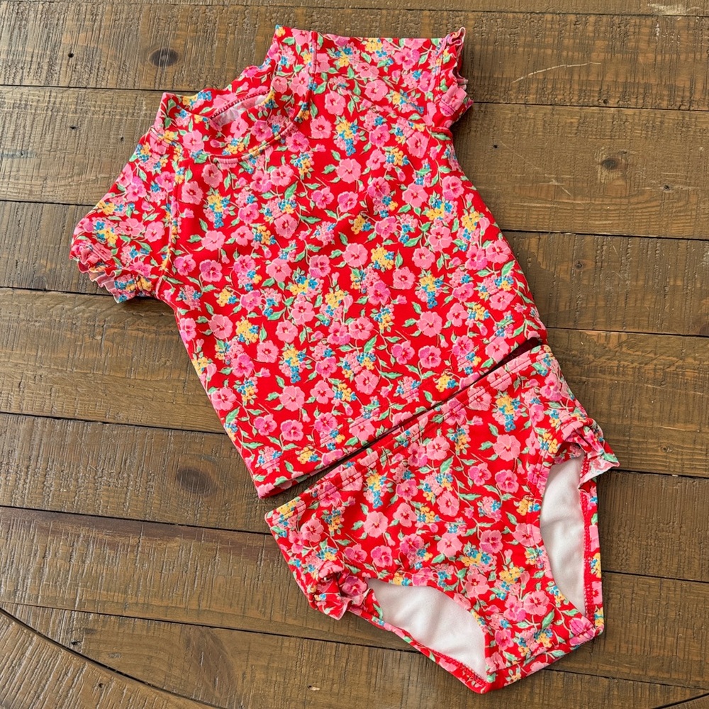 Floral Kids Swim Set